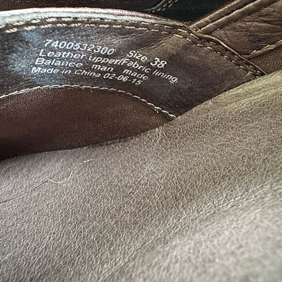 Dansko Women’s Abigail Brown Leather Slip On Clogs Nursing Comfort Shoes Size 38 - Picture 6 of 12